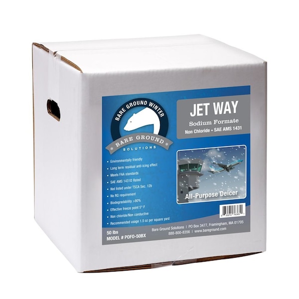 Bare Ground 50Lb Box Of Jet Way Sodium Formate Granular Deicer SoFo-50BX - main